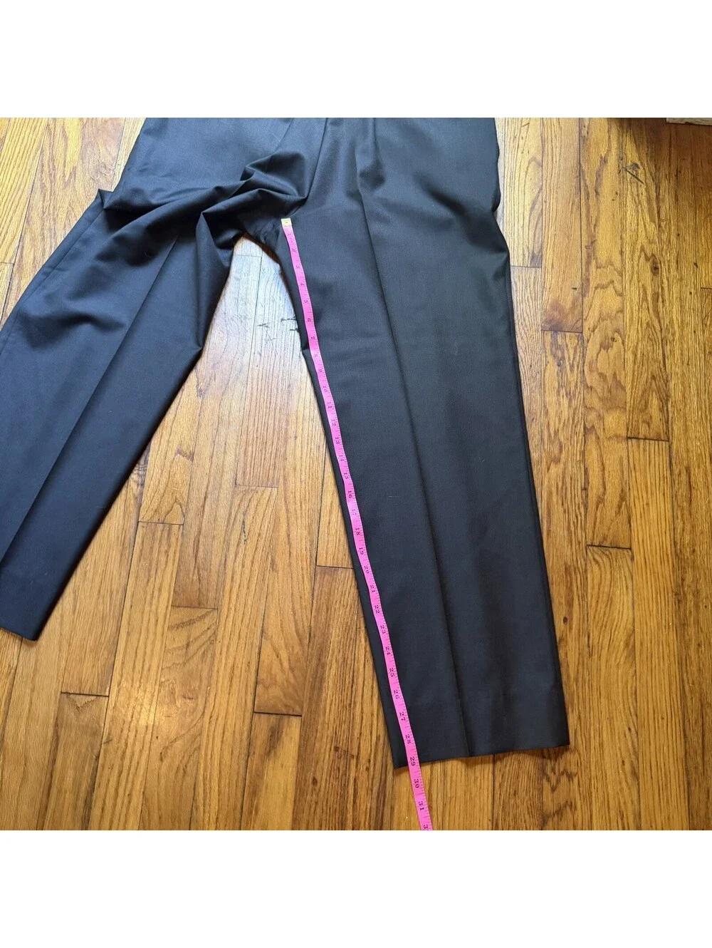 Canali Dress Pants Mens 38x30 Brown Wool Flat Front Straight Leg Trousers Italy